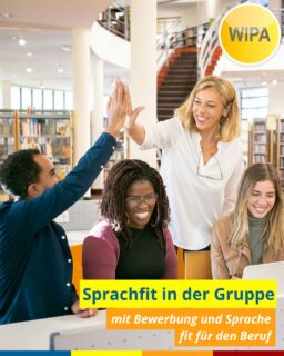 🎯 Sprachfit in der Gruppe – dein Sprungbrett in den Beruf!
Mach dich fit für Bewerbung, Job & Alltag – gemeinsam in einer motivierten Gruppe 💪
✨ Was dich erwartet:
💬 Berufsspezifisches Deutsch
📚 Fachtexte & Fachwortschatz
🗣️ Kommunikation & Aussprache
📝 Bewerbungstraining
👥 Gruppencoaching mit ca. 10 Teilnehmer*innen
📆 200 Unterrichtseinheiten in nur 12 Wochen!
📍 Wo: WIPA Berlin, Möllendorffstraße 48
🕒 Wann:
Dienstleistungsberufe A2: Start 20.11.25
Dienstleistungsberufe B1: Start 24.11.25 oder 04.12.25
Dienstleistungsberufe B2:  Start 01.12.25
Soziale Berufe B1: Start 08.12.25
Akademische Berufe C1: Termine folgen
💡 Mit AVGS vom Jobcenter oder der Agentur für Arbeit möglich!
Jetzt informieren & Platz sichern 👉
📞 030 557414 31
📧 charlotte.tetzlaff@wipa.de
oder
📞 030 557414 35
📧 elena.ebert@wipa.de
#DeutschfürdenJob #Sprachfit #Deutschlernen #Berufsdeutsch #Bewerbungstraining #BerlinLichtenberg #DeutschfürdenBeruf #AVGS #Jobstart #DeutschundBeruf