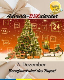 🎄 Türchen Nr. 3 unseres Advents-BSKalenders!
Heute klären wir eine Frage, die im Berufssprachkurs ständig kommt:
Was ist eigentlich der Unterschied zwischen Fortbildung und Weiterbildung? 🤔💼

Hier sind die wichtigsten Punkte — leicht erklärt:

🔵 Weiterbildung
➡️ Lernen nach der Ausbildung oder dem Studium
➡️ Für neue Bereiche oder neue Berufsfelder
➡️ Ziel: Wissen erweitern, Karrierechancen verbessern, Wiedereinstieg oder Neuorientierung

🟢 Fortbildung
➡️ Lernen für deinen aktuellen Beruf
➡️ Kurz, praktisch und sehr spezifisch
➡️ Ziel: dein Wissen vertiefen, Fähigkeiten verbessern, neue Anforderungen im Job meistern

Kurz gesagt:
✨ Weiterbildung = Neues lernen für neue Chancen
✨ Fortbildung = Lernen, um im aktuellen Job besser zu werden

Kanntest du schon den Unterschied? 💬👇
Schreib’s in die Kommentare!

#AdventsBSKalender #Berufssprachkurs #Fortbildung #Weiterbildung #BeruflicheWeiterbildung #Berufsdeutsch #DeutschFürDenBeruf #Deutschlernen #GermanVocabulary #WIPABerlin #DaFUnterricht #DaFCommunity #DeutschAufInstagram #BSK #KarriereDeutsch #KarriereTipps #Weiterbildung2025 #Fortbildung2025 #SpracheLernen #VokabelDesTages #Arbeitsmarkt #BeruflicheChancen