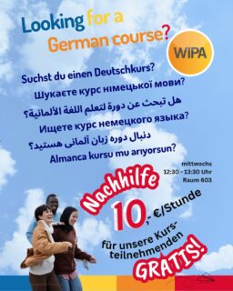 ❓Welches Thema fällt dir beim Deutschlernen am schwersten?
A) Grammatik
B) Sprechen
C) Schreiben
D) Wortschatz

Schreib deine Antwort in die Kommentare 👇

Und wenn du Unterstützung brauchst: Unsere Nachhilfestunden sind für dich da! 📚✨

💶 10 €/Stunde
🎁 Kostenlos für unsere Kursteilnehmenden
📅 Mittwoch | 12:30–13:30 Uhr | Raum 603 #deutschlernen🇩🇪 #deutschlernenberlin #gratisnachhilfe #deutschgratis