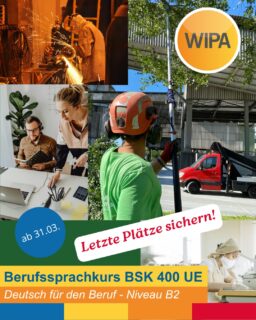 🚀 Deutsch für den Beruf – bring deine Karriere aufs nächste Level!
Du möchtest sicher sprechen und professionell schreiben im Job?
Dann ist unser Berufssprachkurs genau das Richtige für dich 💼✨
🎯 Deine Ziele – wir bringen dich hin:
✔️ Deutsch verbessern & anerkanntes Zertifikat (DTB A2 bis C1 oder telc C2) erreichen
✔️ Fachwortschatz für deinen Beruf aufbauen
✔️ Deine Chancen auf dem Arbeitsmarkt deutlich steigern
📚 Das erwartet dich im Kurs (400 UE):
🗣️ Berufsbezogenes Deutsch für den Alltag im Job
✍️ Schreiben, Grammatik & professionelle Kommunikation
📖 Wichtige Redewendungen & Fachvokabular
🎓 Intensive Prüfungsvorbereitung
💡 Extra Benefits für dich:
✔️ Kostenlose Lehrbücher
✔️ Unterstützung bei Fahrtkosten
✔️ Sozialpädagogische Betreuung
👉 Starte jetzt deinen nächsten Karriereschritt!
📞 030 557414 0
📧 bsk@wipa-berlin.de
#Deutschlernen #Berufssprachkurs #DeutschfürdenBeruf #WIPABerlin #Integration #DeutschalsFremdsprache #KarriereInDeutschland #DTB #telc #Sprachkurs #DeutschB2 #DeutschC1 #DeutschC2