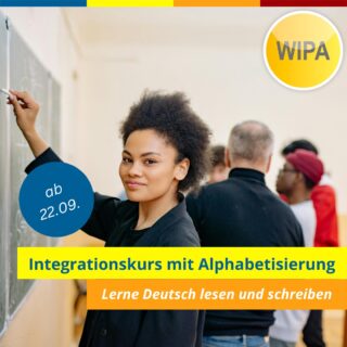 📖 Du willst Deutsch lesen & schreiben lernen?
Dann starte jetzt mit dem Alphabetisierungskurs bei WIPA Berlin! ✍️🗣️
🔤 Buchstaben kennenlernen
📝 Lesen & Schreiben üben
💬 Deutsch sprechen & verstehen
📘 Alltag & Gesellschaft meistern
📅 900 UE Sprachkurs + 100 UE Orientierungskurs
🧠 Lernen lernen – Schritt für Schritt
📍 In Lichtenberg
📞 030 557414 0
📧 integration@wipa-berlin.de
📍 In Moabit
📞 030 557414 42
📧 integration@wipa-berlin.de
👉 Jetzt anmelden & loslegen!
